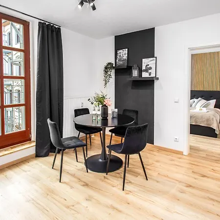 Appartement Brockheus Black Style Apartment I Kueche I Zentral I Parkplatz Magdebourg