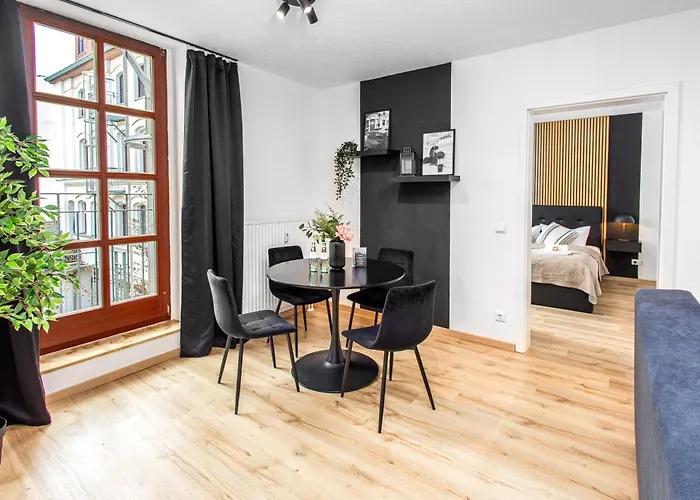 Apartment Black Diamond I Zentrum I Parken I Küche I Wlan I Magdeburg